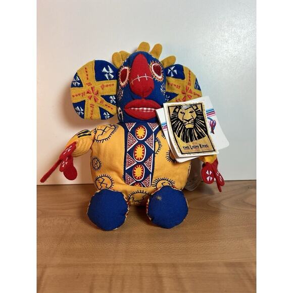 DISNEY #4 TRICKSTER STAGE SHOW LION KING Collector's Stuff Plush Animal 9" - Picture 3 of 8